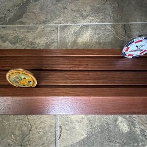 Wooden Coin Display Rack
